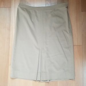 Anthro straight pleat skirt